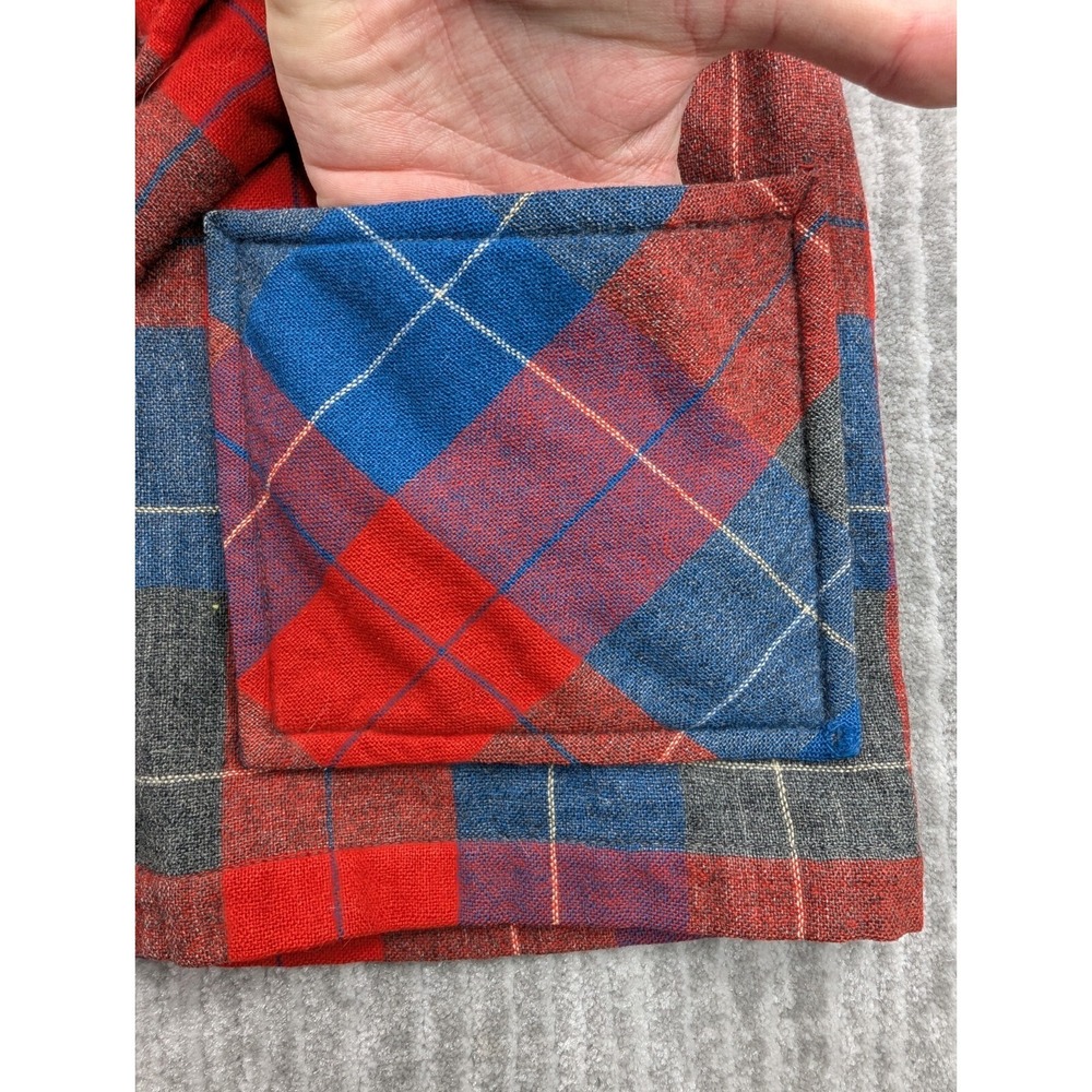 Vintage 50s Pendleton Cardigan Sweater Womens Medium Tartan Plaid 100% Wool USA - Picture 5 of 15
